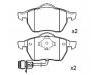 剎車(chē)片 Brake Pad Set:4A0 698 151